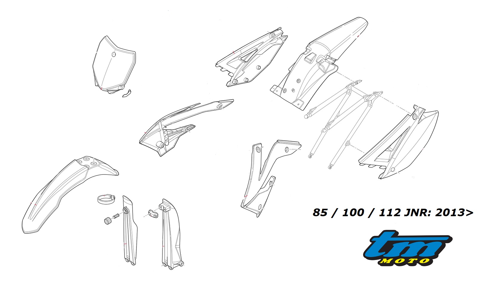 TM Racing Plastics For 2013> Junior Models - Options - Image 4
