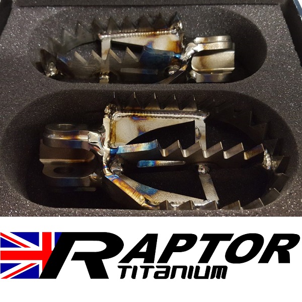 Raptor Titanium: Xtreme 'APEX' Footrests. 2008>2021.