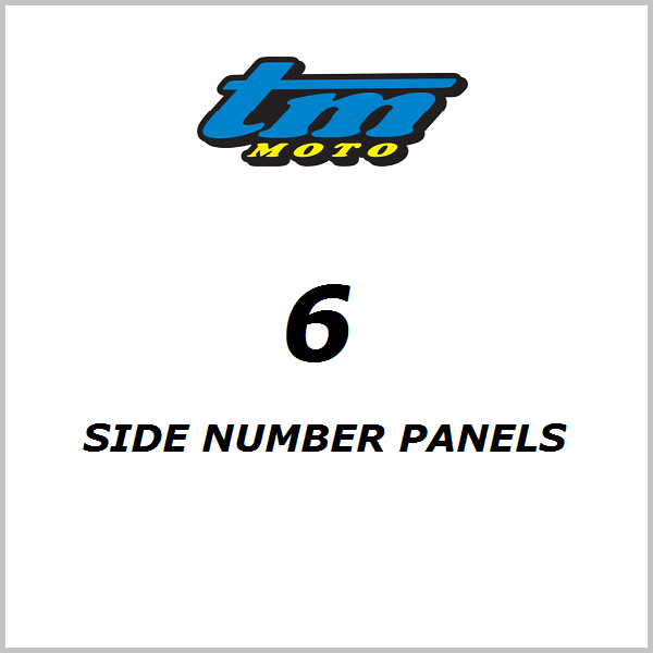 TM Racing 1997>1999 Side Number Panels - Options