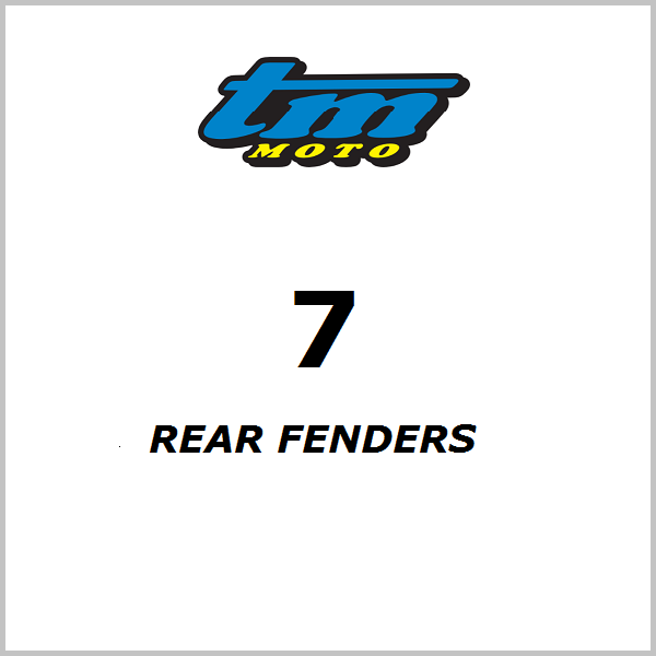 TM Racing 1997>1999 Rear Fender - Options