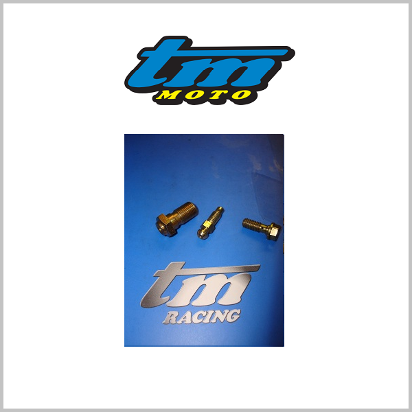 TM Racing Hydraulic Clutch Hose Banjo Bolts / Bleed Nipples