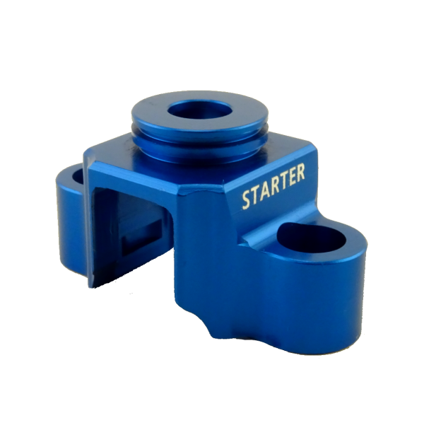 SAM Racing Parts: Starter Button Aluminium Housing - Blue