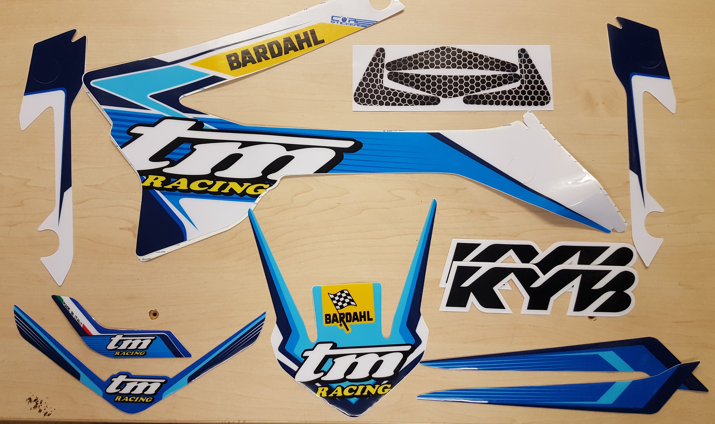 TM Racing Genuine Decals - Junior Machines: For Plastic Shape 2013>