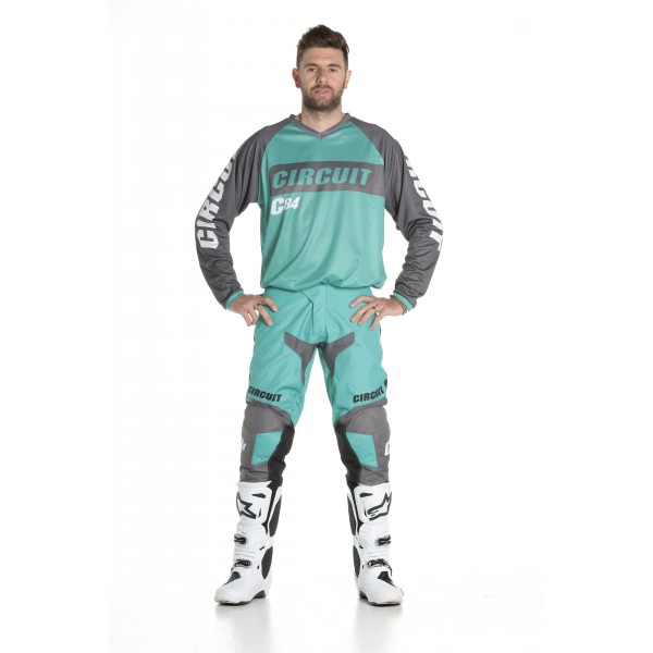 Circuit Equipment: Marea Shirt - Water Green / Grey / White : 237