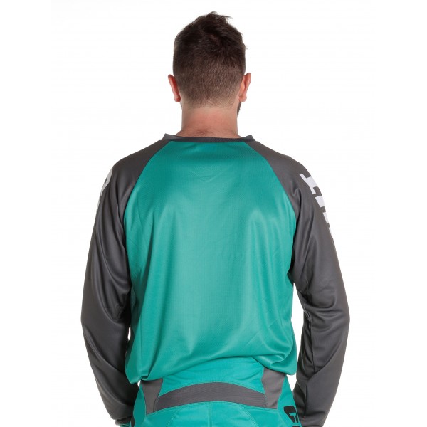 Circuit Equipment: Marea Shirt - Water Green / Grey / White : 237