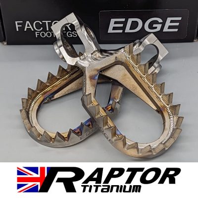 Raptor Titanium: Xtreme 'EDGE' Footrests. 2022>