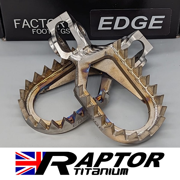 Raptor Titanium: Xtreme 'EDGE' Footrests. 2022>