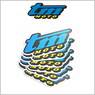 TM Moto Official 'Logo' Stickers x 5